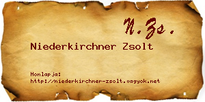Niederkirchner Zsolt névjegykártya